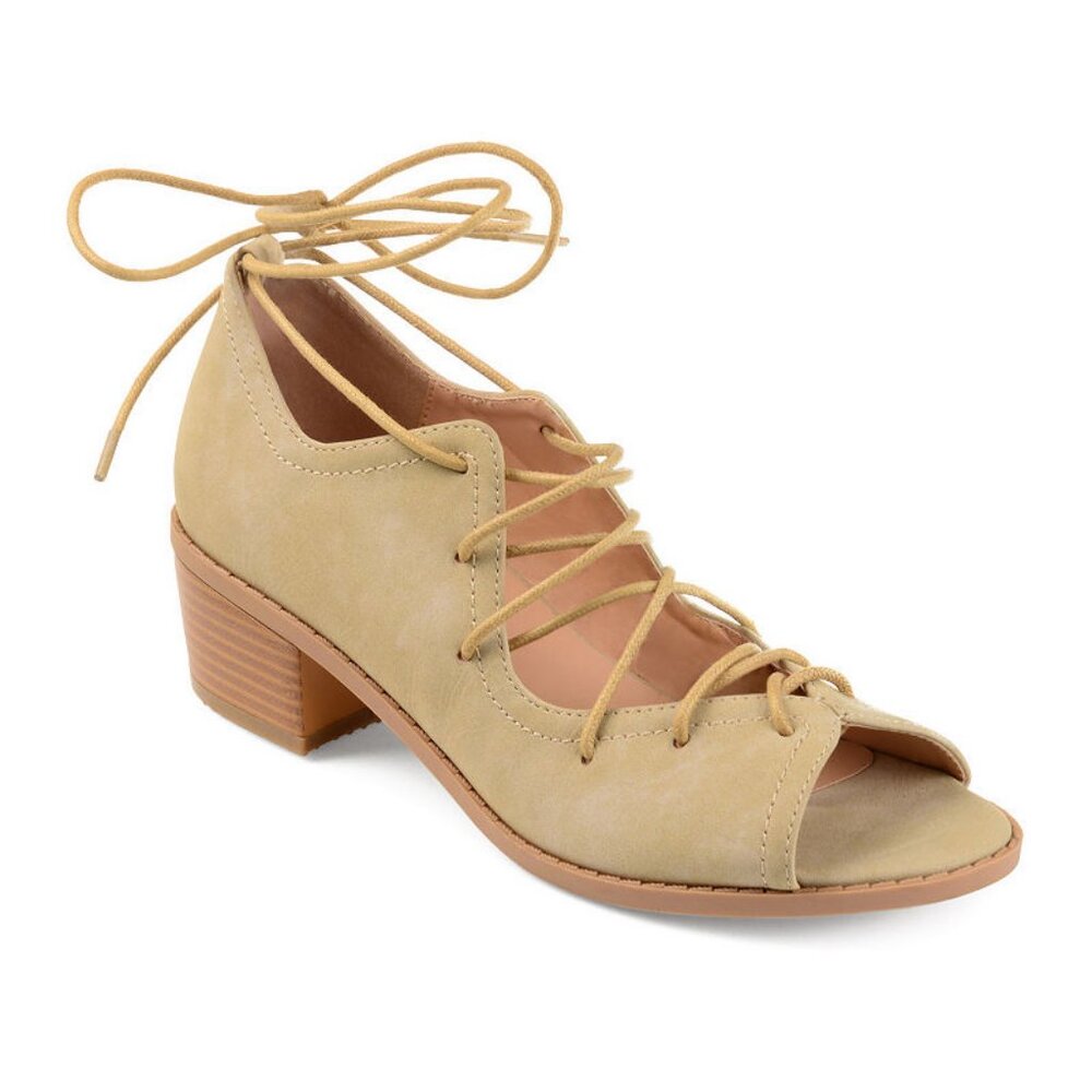 *SALE* Journee Collection Bowie Women's Shoe Faux Leather Brown Sz 11--5351